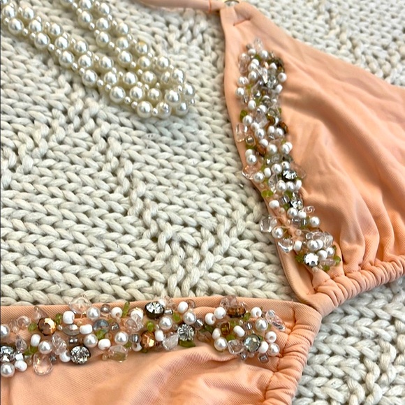 ZOE NYC | Women’s Pink Swim Top with Flattering Fit Bikini Bottoms Size. Medium - Picture 8 of 11